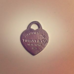 Small sterling silver heart charm